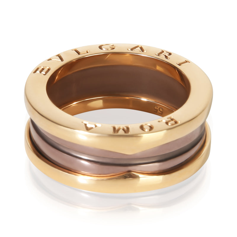 BVLGARI Rose Gold & Bronze Metal B.zero1 Ring fv