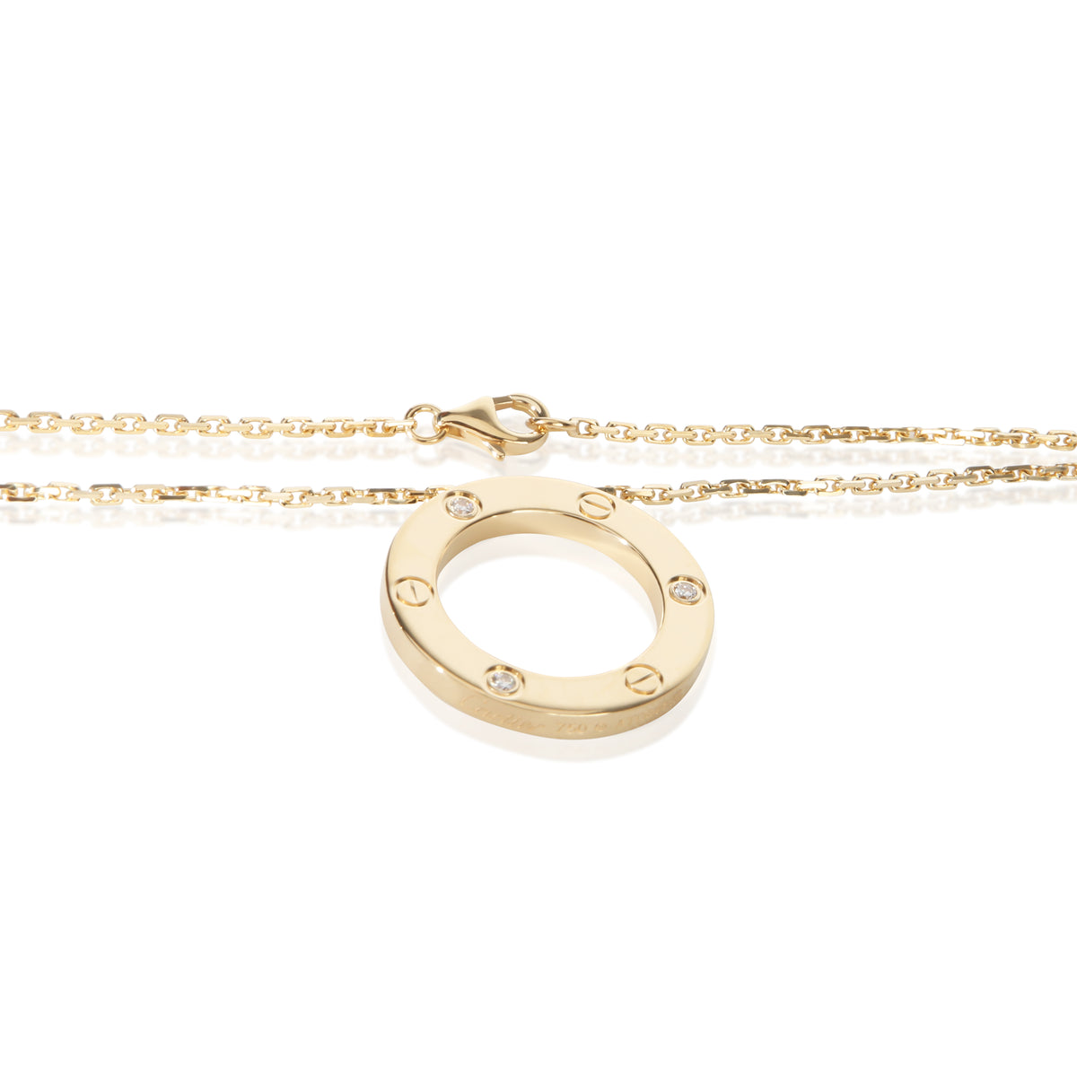 Cartier Yellow Gold Diamond Love Pendant 2