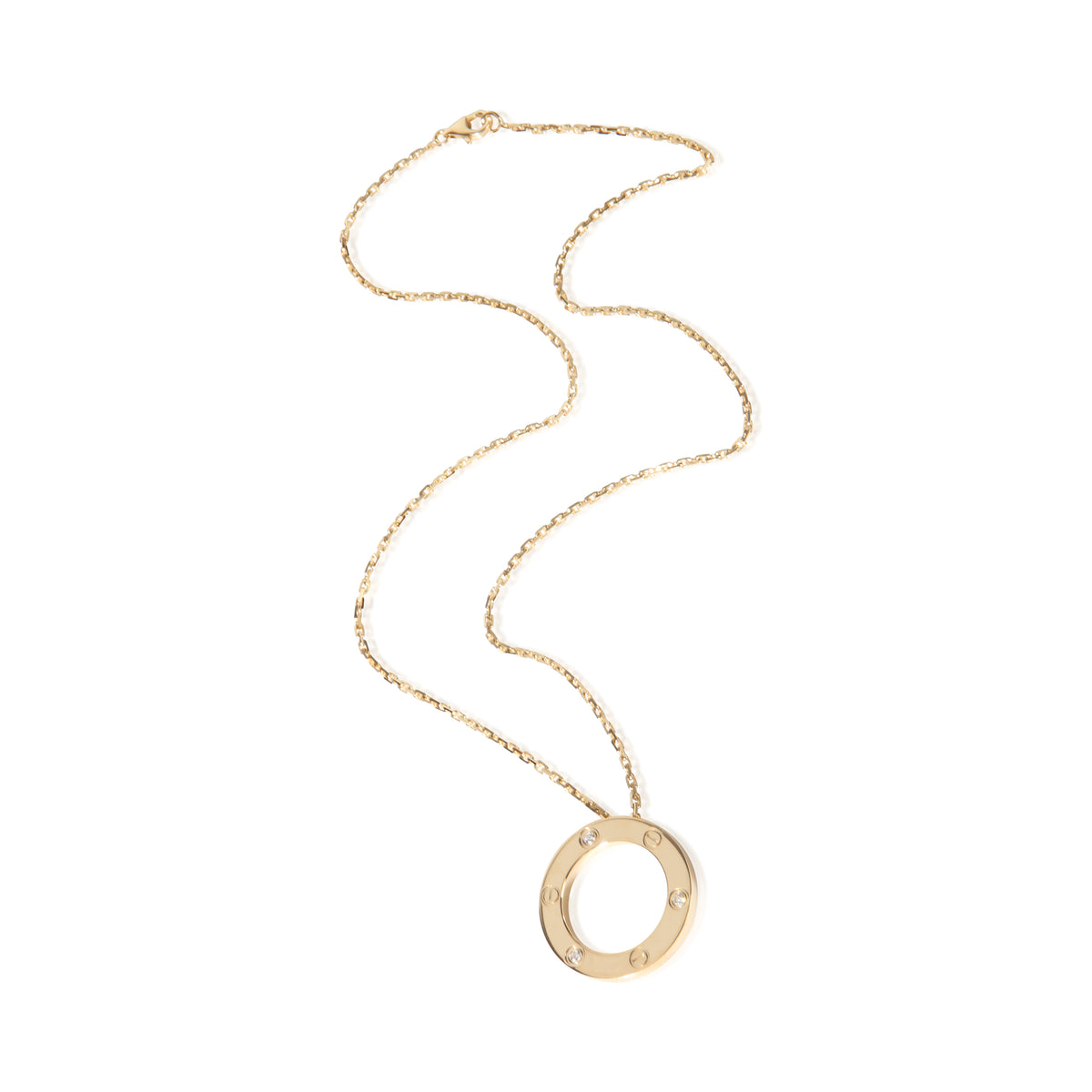 Cartier Yellow Gold Diamond Love Pendant 3