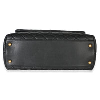 Chanel Black Quilted Caviar Medium Coco Top Handle Bag Handbag 5
