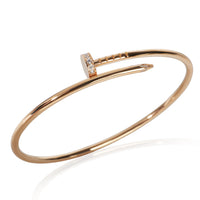 Cartier Rose Gold Diamond Small Model Juste Un Clou Bracelet 5