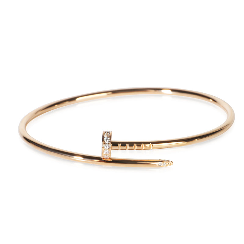 Cartier Rose Gold Diamond Small Model Juste Un Clou Bracelet fv