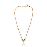 Louis Vuitton Gold Plated Essential V Necklace 3