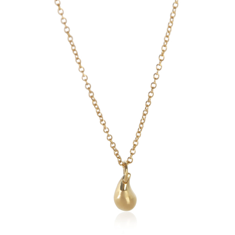 Tiffany & Co. Yellow Gold Elsa Peretti Vintage Teardrop Pendant fv