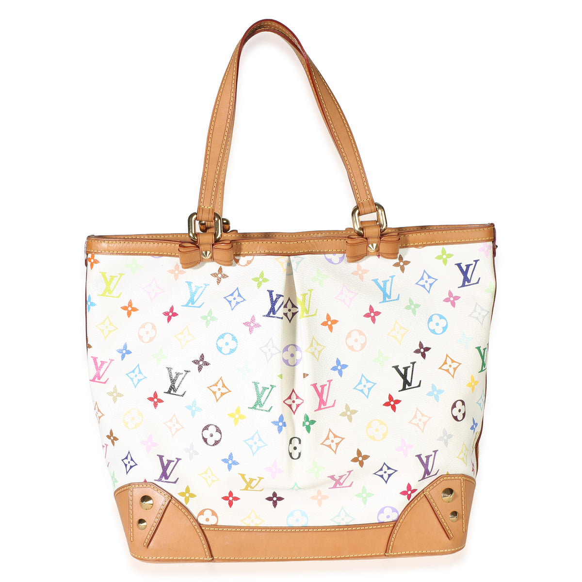 Louis Vuitton White Monogram Multicolor Canvas Sharleen GM Handbag 4