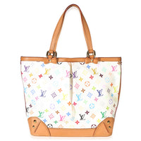 Louis Vuitton White Monogram Multicolor Canvas Sharleen GM Handbag id