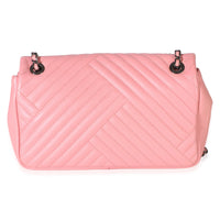 Chanel Pink Quilted Lambskin CC Crossing Mini Rectangular Flap Bag Handbag 4