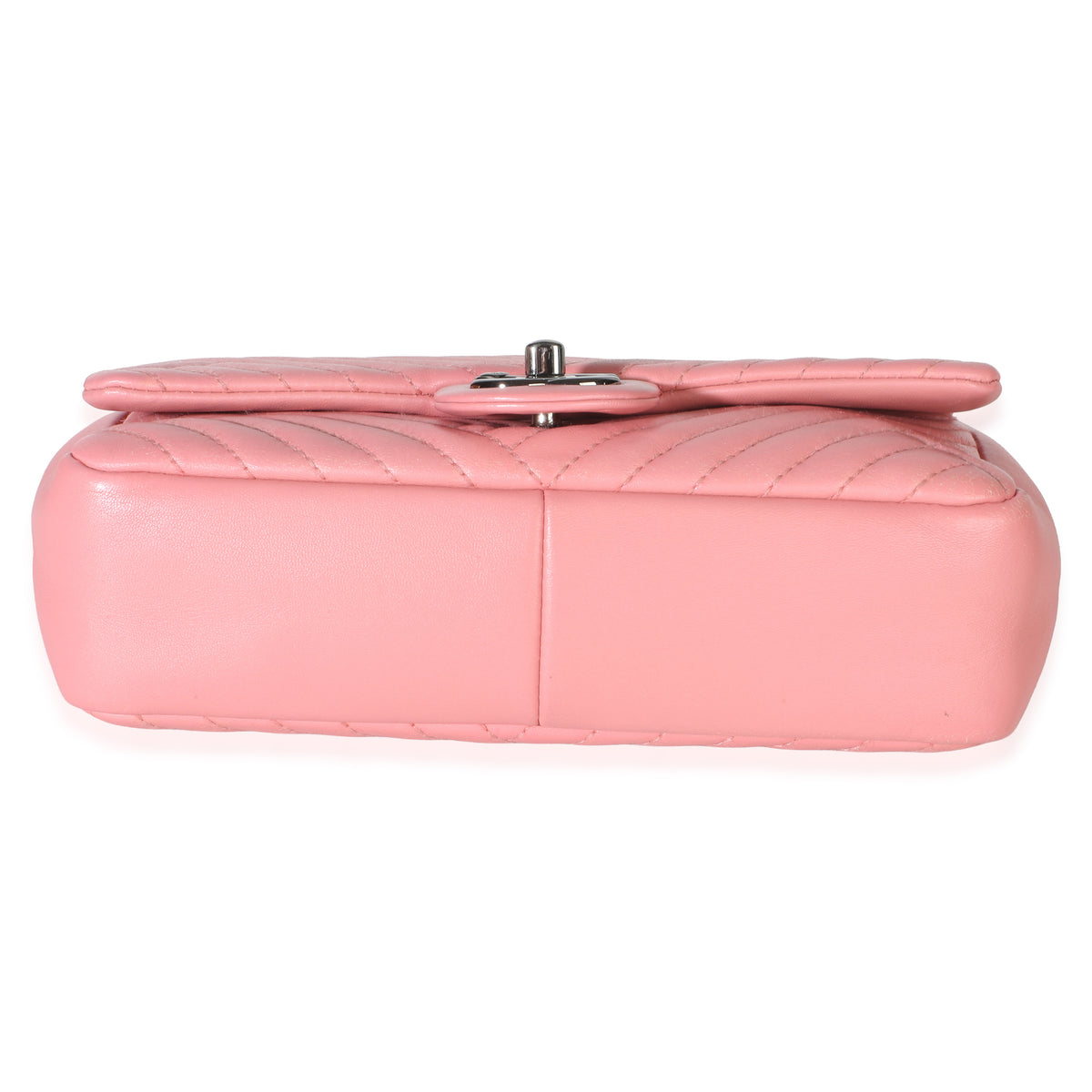 Chanel Pink Quilted Lambskin CC Crossing Mini Rectangular Flap Bag Handbag 5