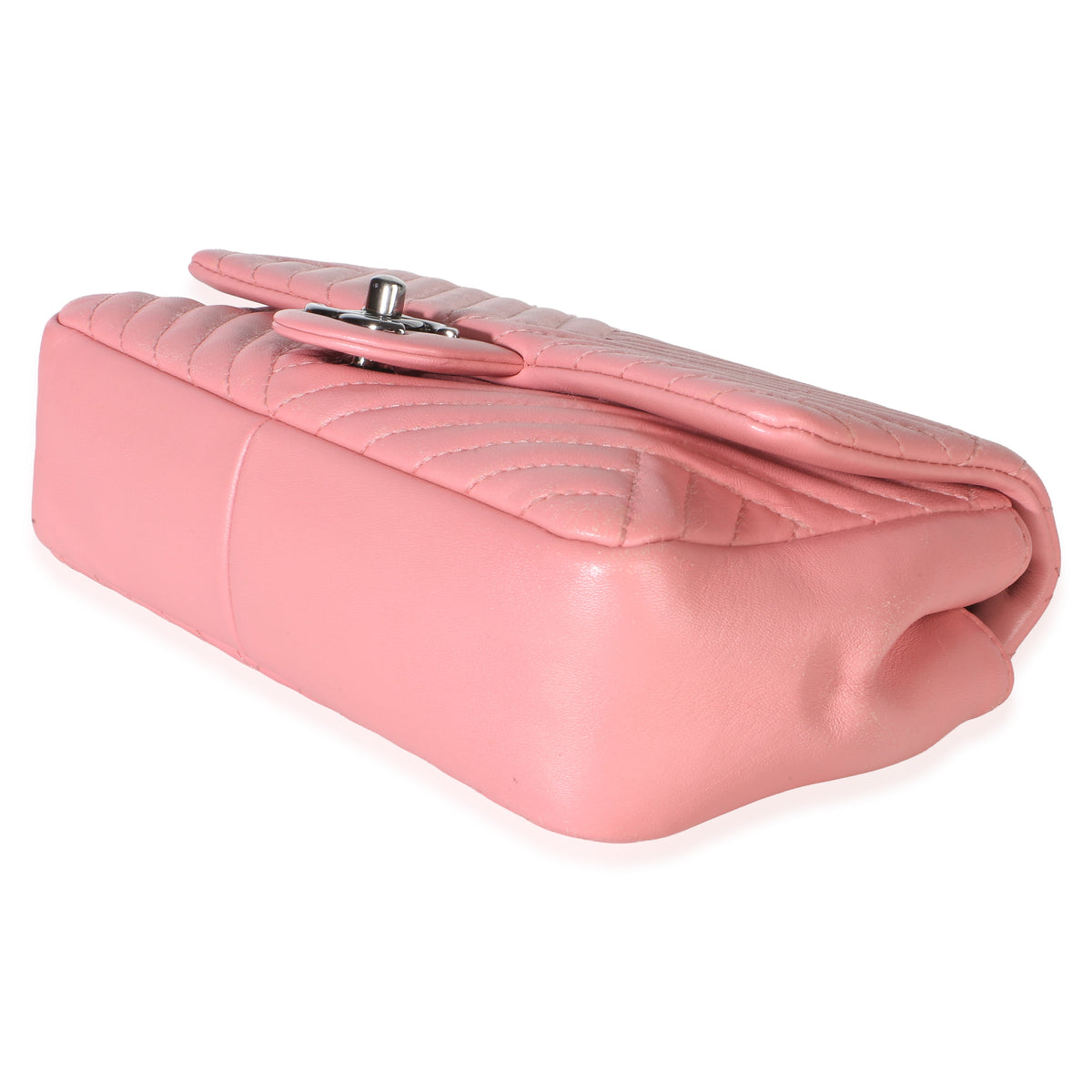 Chanel Pink Quilted Lambskin CC Crossing Mini Rectangular Flap Bag Handbag 6