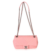 Chanel Pink Quilted Lambskin CC Crossing Mini Rectangular Flap Bag Handbag 8