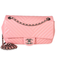 Chanel Pink Quilted Lambskin CC Crossing Mini Rectangular Flap Bag Handbag id