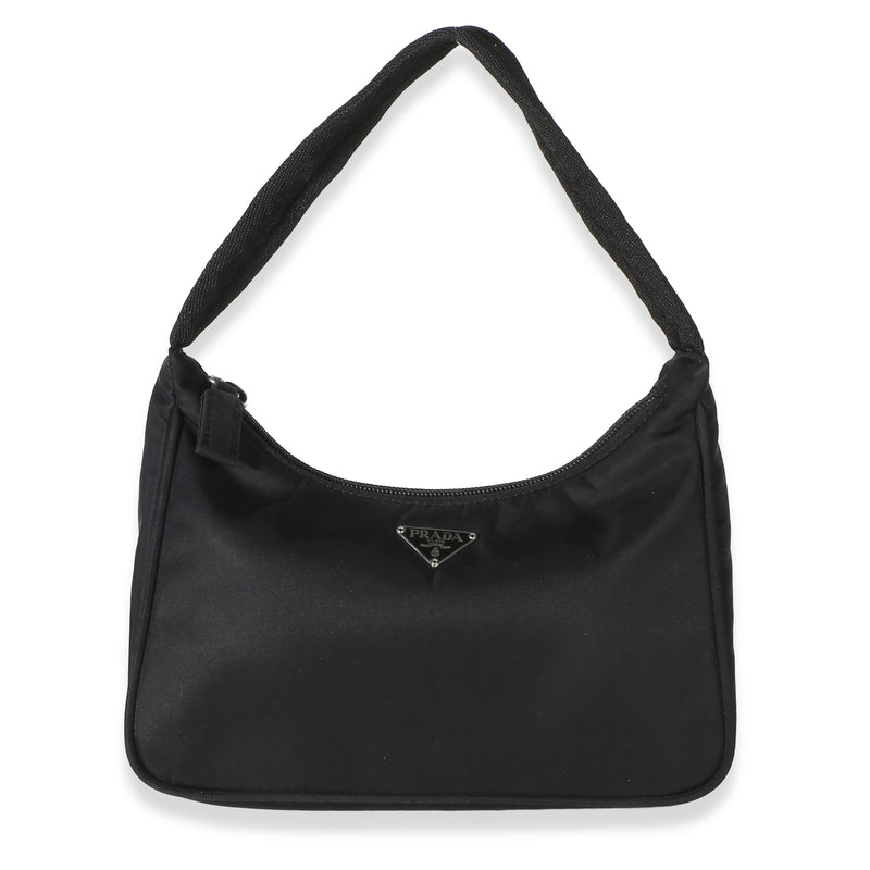 Prada Vintage Black Tessuto Sport Mini Hobo Handbag id