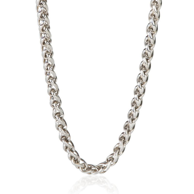 David Yurman Yellow Gold & Sterling Silver Wheat Chain Necklace fv