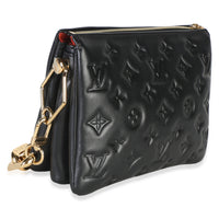 Louis Vuitton Black Monogram Embossed Lambskin Coussin BB Handbag 3