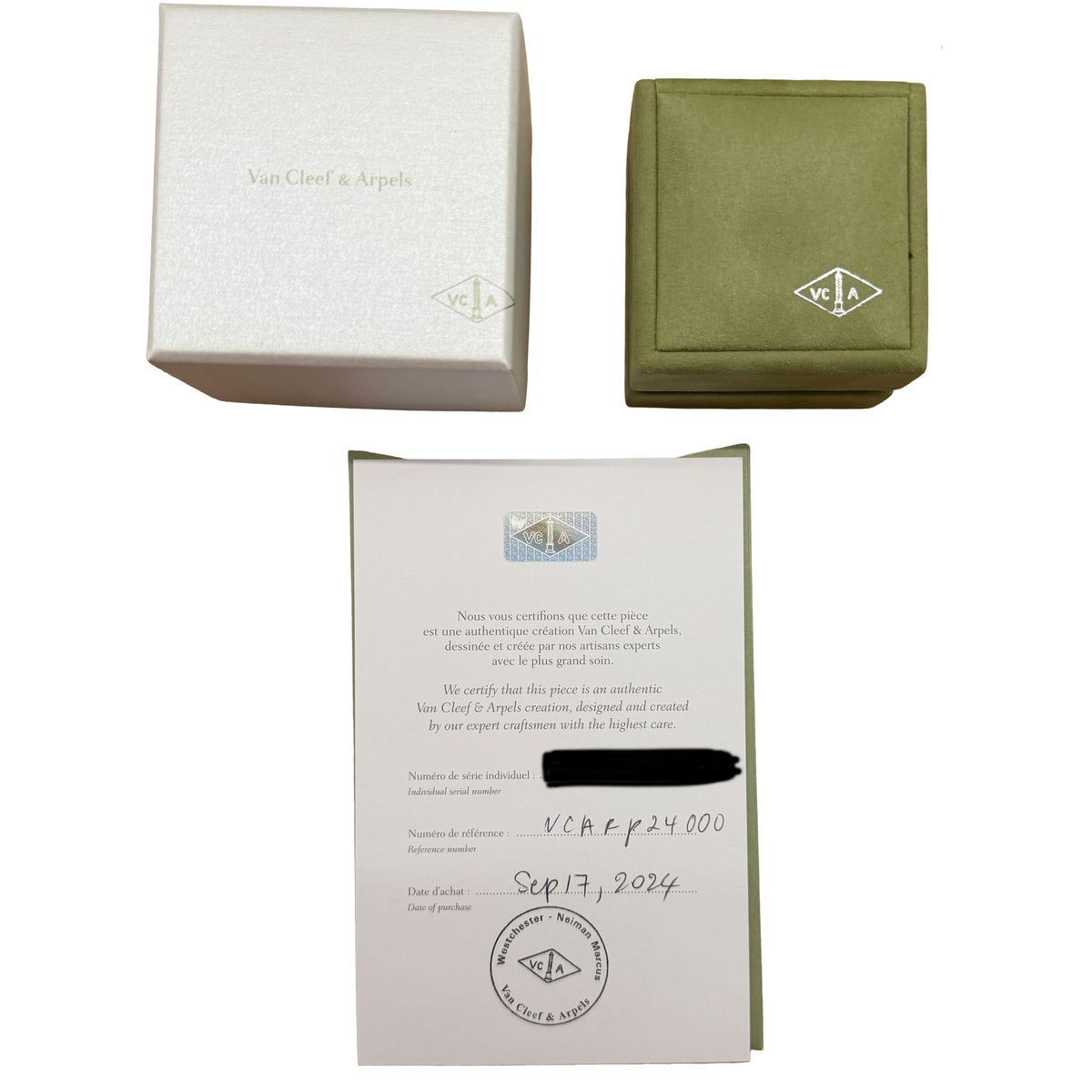 Van Cleef & Arpels Yellow Gold Diamond Mini Model Frivole Pendant box