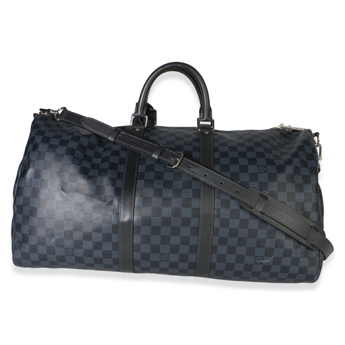Louis Vuitton Damier Cobalt Keepall Bandouliere 55 Handbag 4