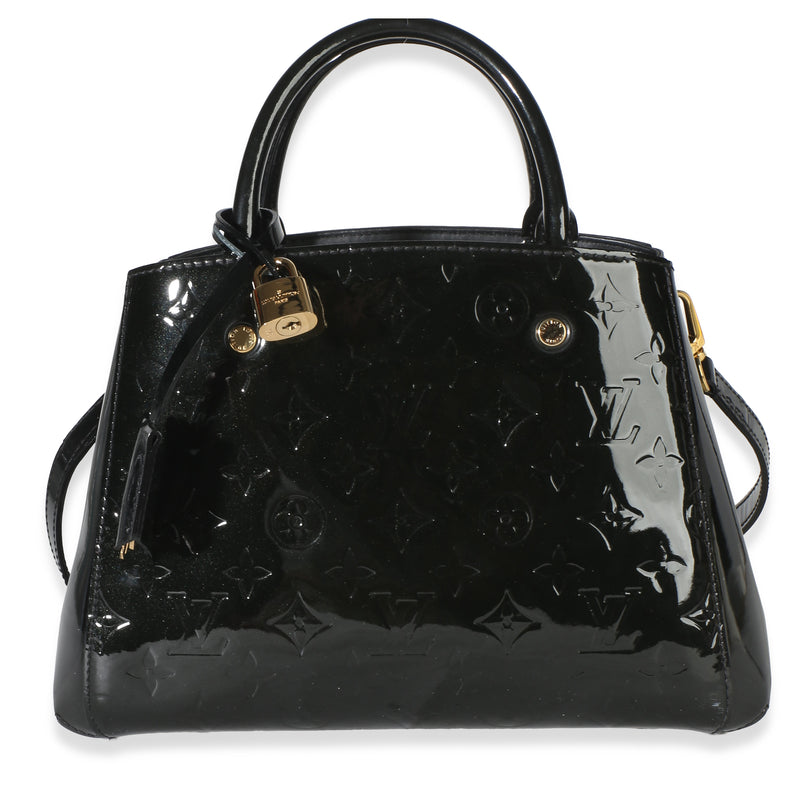 Louis Vuitton Black Monogram Vernis Montaigne BB Handbag id