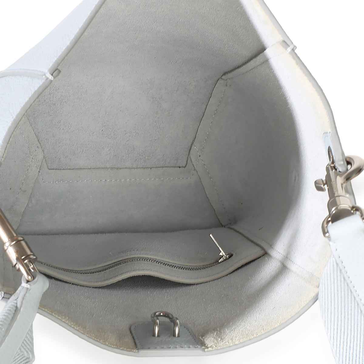 Celine Light Blue Soft Grained Calfskin Small Sangle Bucket Bag Handbag 9