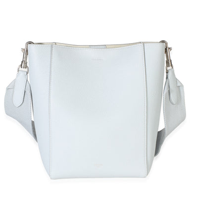 Celine Light Blue Soft Grained Calfskin Small Sangle Bucket Bag Handbag id