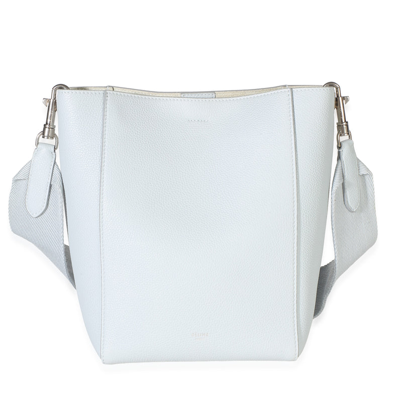 Celine Light Blue Soft Grained Calfskin Small Sangle Bucket Bag Handbag id