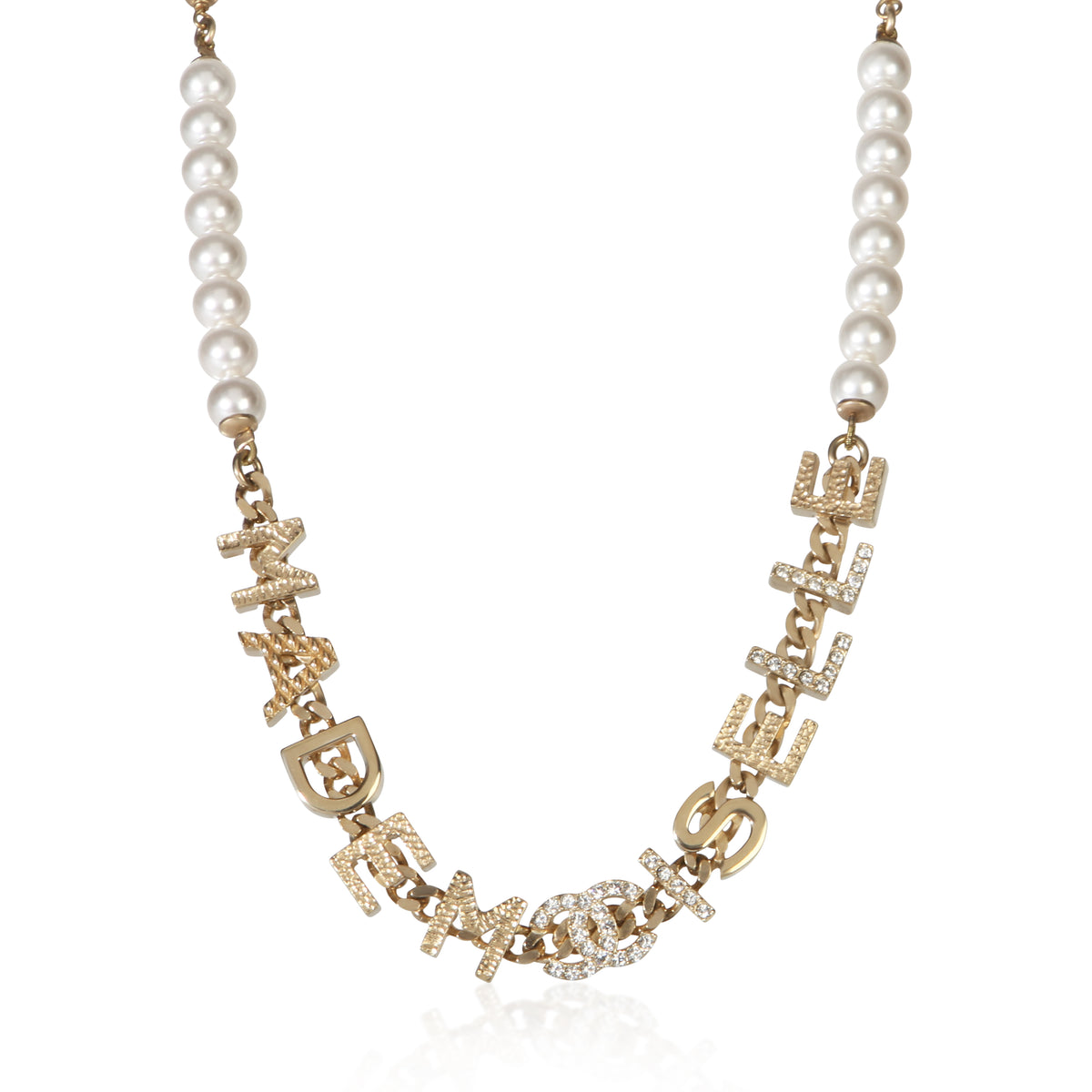 Chanel Gold Plated 2022 Mademoiselle Necklace fv