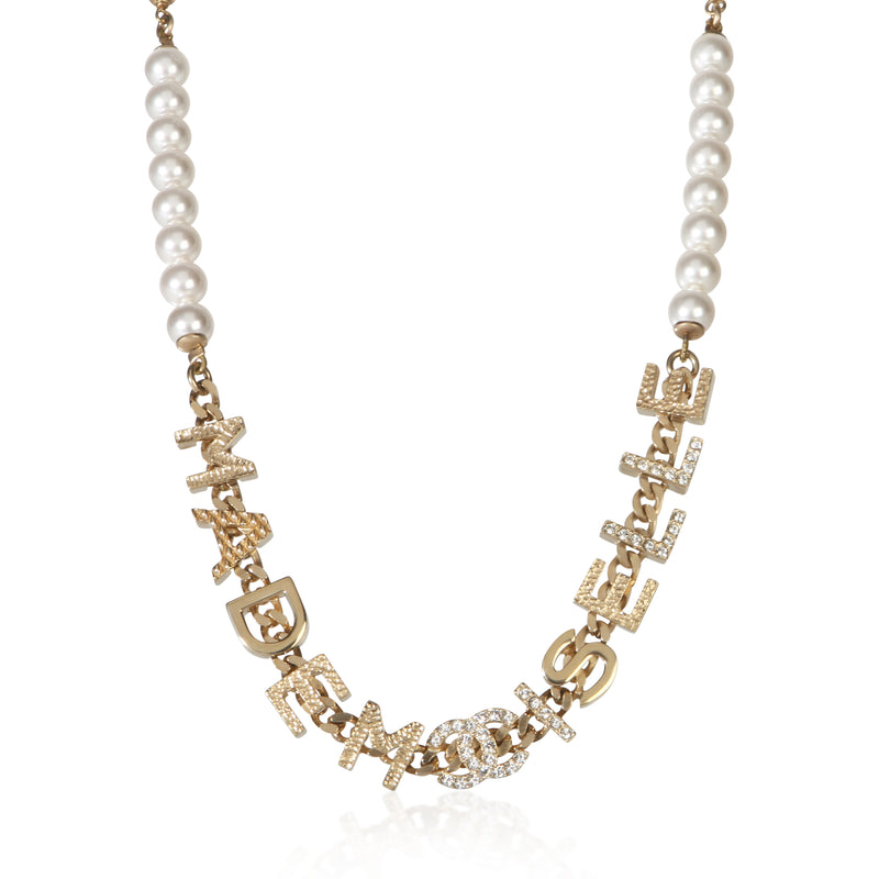 Chanel Gold Plated 2022 Mademoiselle Necklace fv
