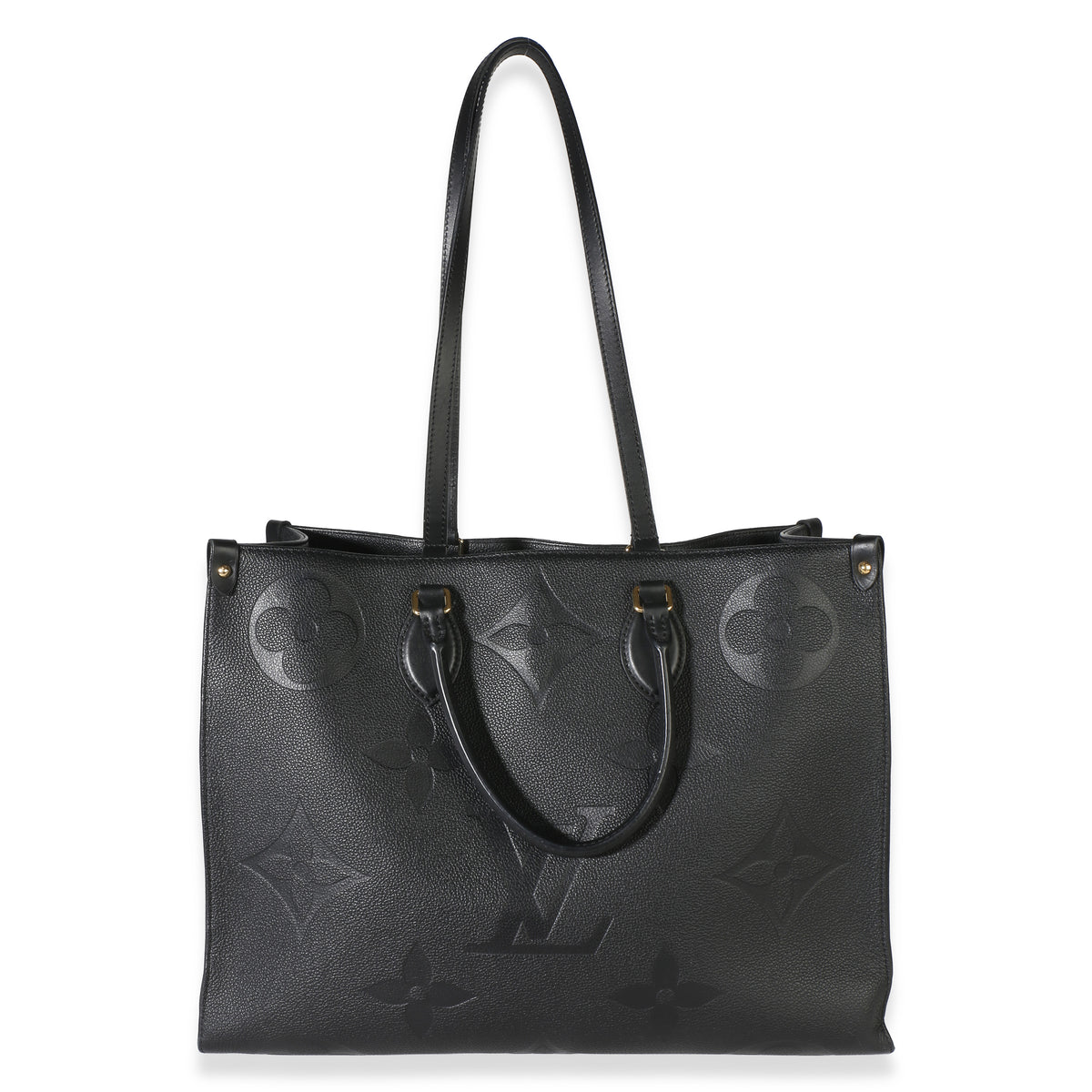 Louis Vuitton Black Giant Monogram Empreinte Onthego GM Handbag 8