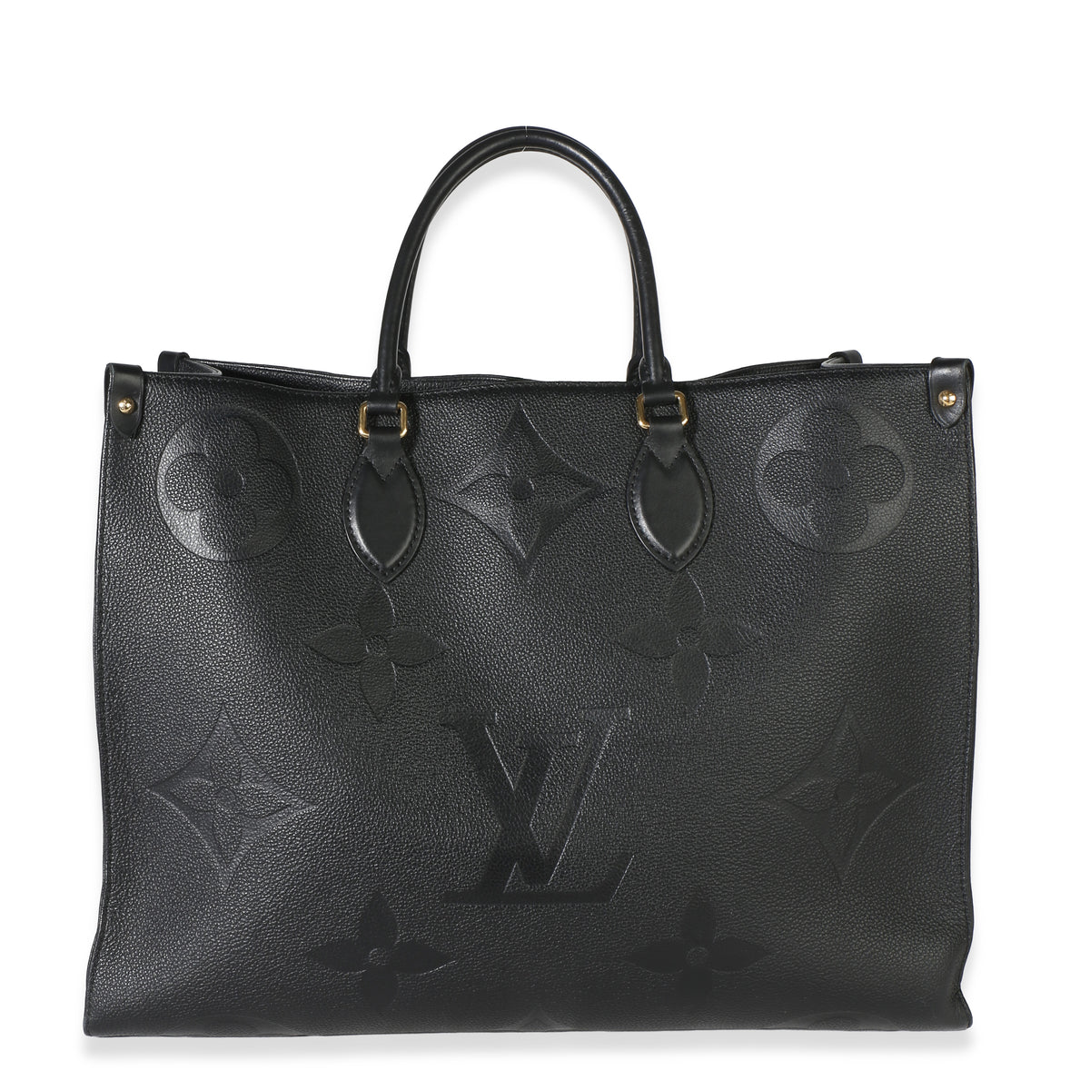 Louis Vuitton Black Giant Monogram Empreinte Onthego GM Handbag id