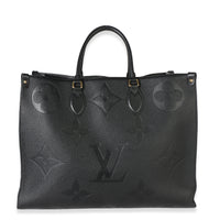 Louis Vuitton Black Giant Monogram Empreinte Onthego GM Handbag id