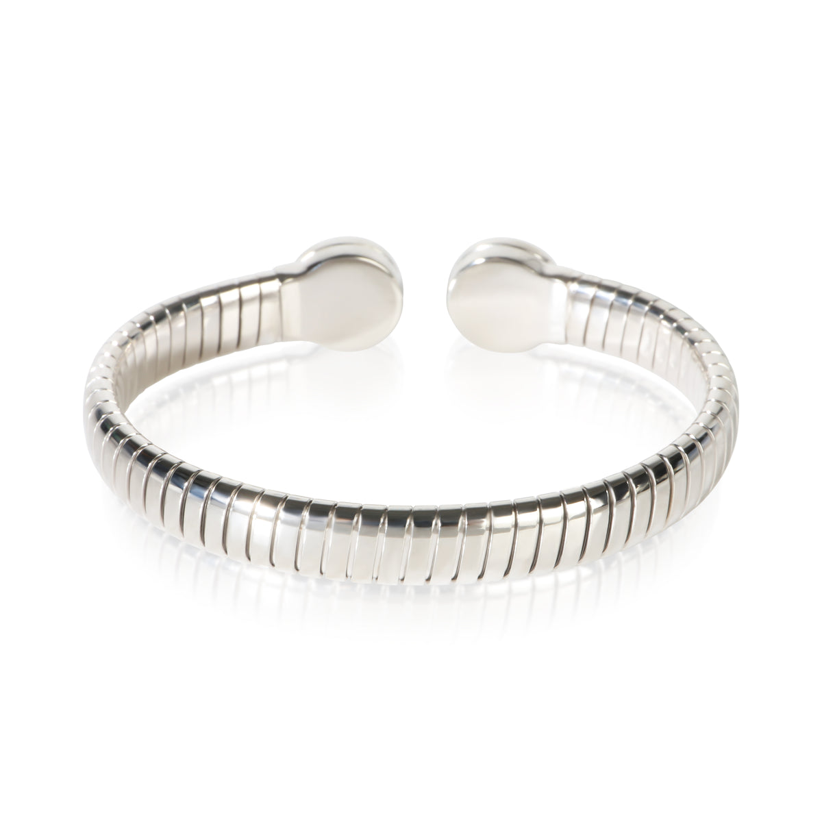 BVLGARI Stainless Steel Diamond Tubogas Bracelet 3