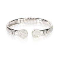BVLGARI Stainless Steel Diamond Tubogas Bracelet fv