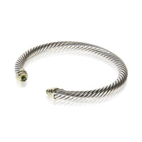 David Yurman Sterling Silver Peridot Cable Classic Bracelet 2