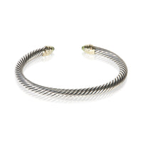 David Yurman Sterling Silver Peridot Cable Classic Bracelet 3