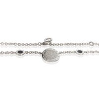 BVLGARI White Gold Onyx and Diamond Bvlgari Circle Station Necklace 2