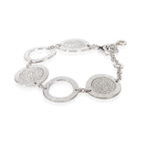 BVLGARI White Gold Diamond Bvlgari Circle Station Bracelet 2