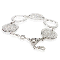 BVLGARI White Gold Diamond Bvlgari Circle Station Bracelet 3