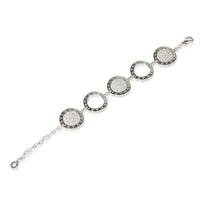 BVLGARI White Gold Diamond Bvlgari Circle Station Bracelet 4