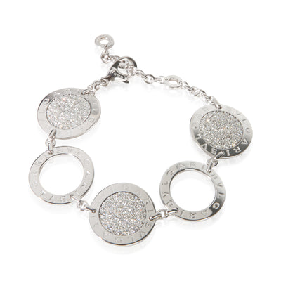 BVLGARI White Gold Diamond Bvlgari Circle Station Bracelet fv