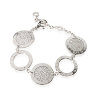 BVLGARI White Gold Diamond Bvlgari Circle Station Bracelet fv