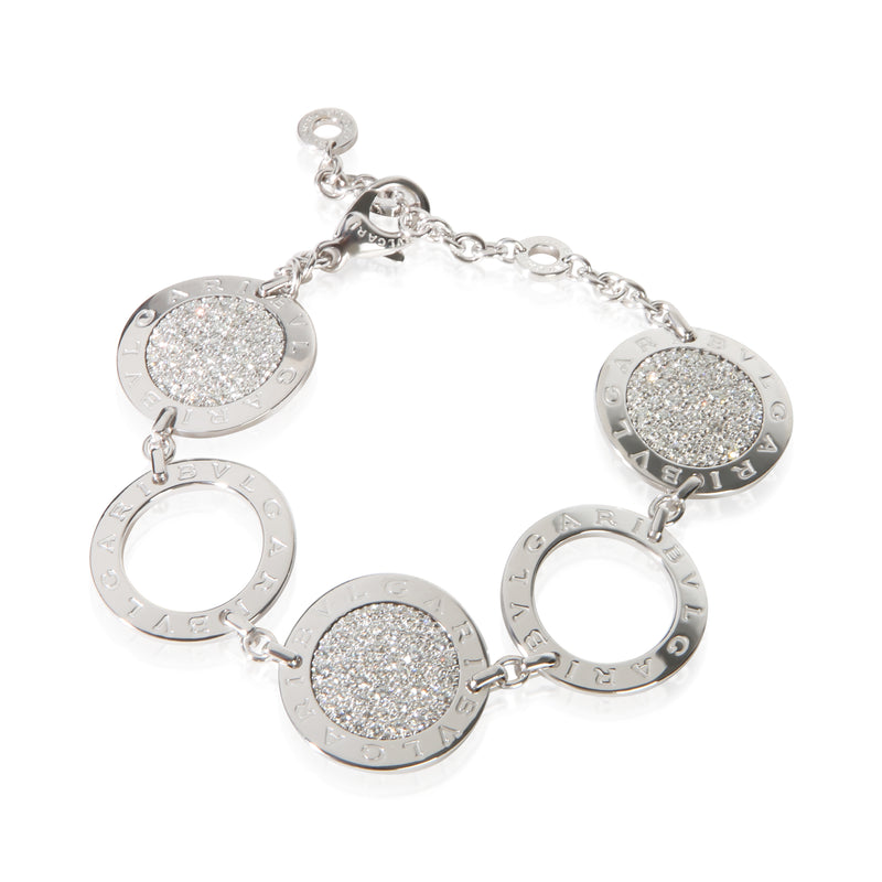 BVLGARI White Gold Diamond Bvlgari Circle Station Bracelet fv