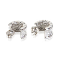 BVLGARI White Gold Diamond B.zero1 Hoop Earrings 5