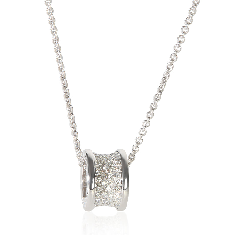 BVLGARI White Gold Diamond B.zero1 Pendant fv