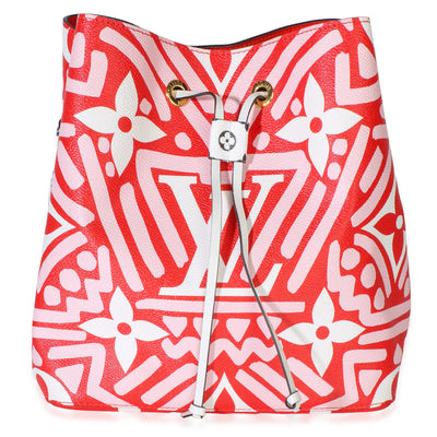 Louis Vuitton Rouge Rose Multicolor Giant Monogram Crafty NeoNoe MM Handbag id