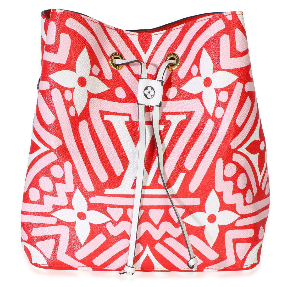 Louis Vuitton Rouge Rose Multicolor Giant Monogram Crafty NeoNoe MM Handbag id