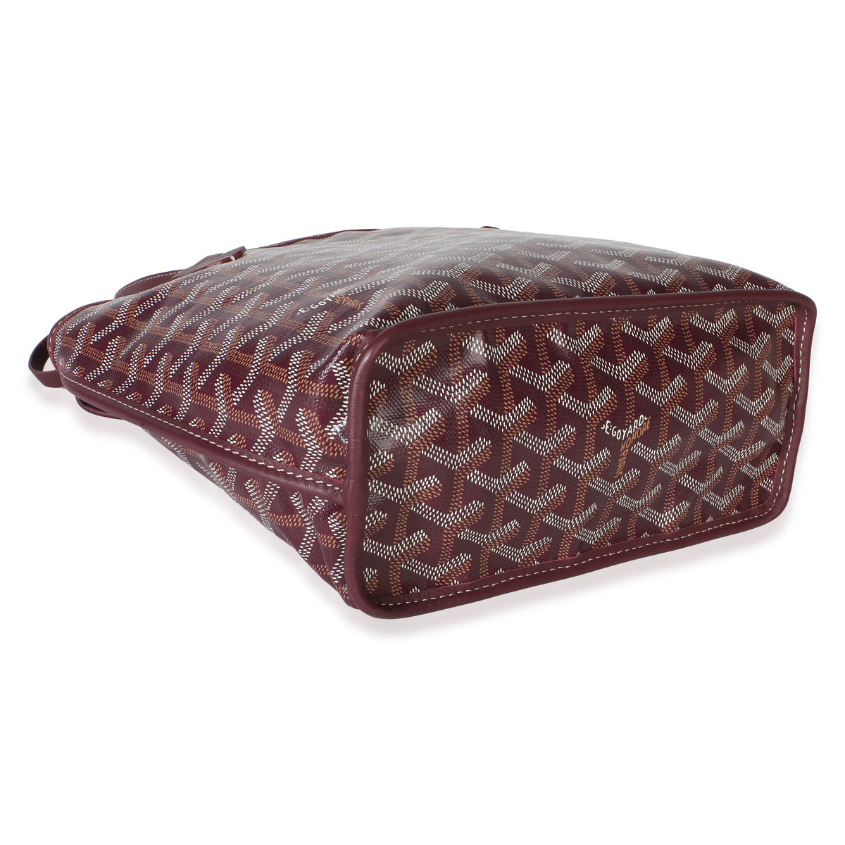 Goyard Burgundy ine Canvas Mini Anjou Handbag 8