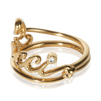 Gucci Gold Plated Script Ring 2