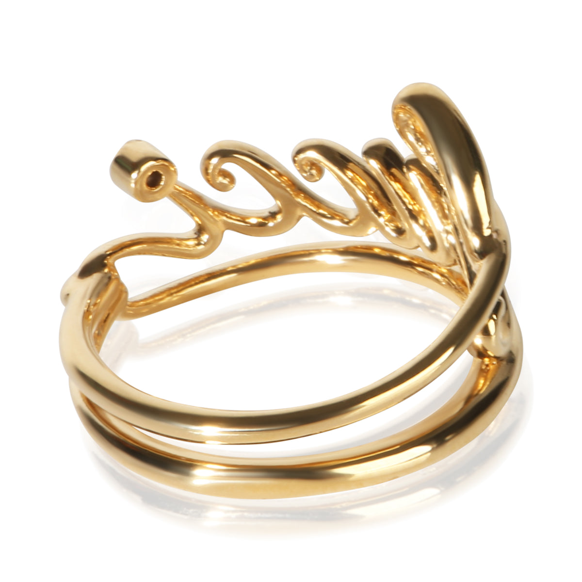 Gucci Gold Plated Script Ring 3