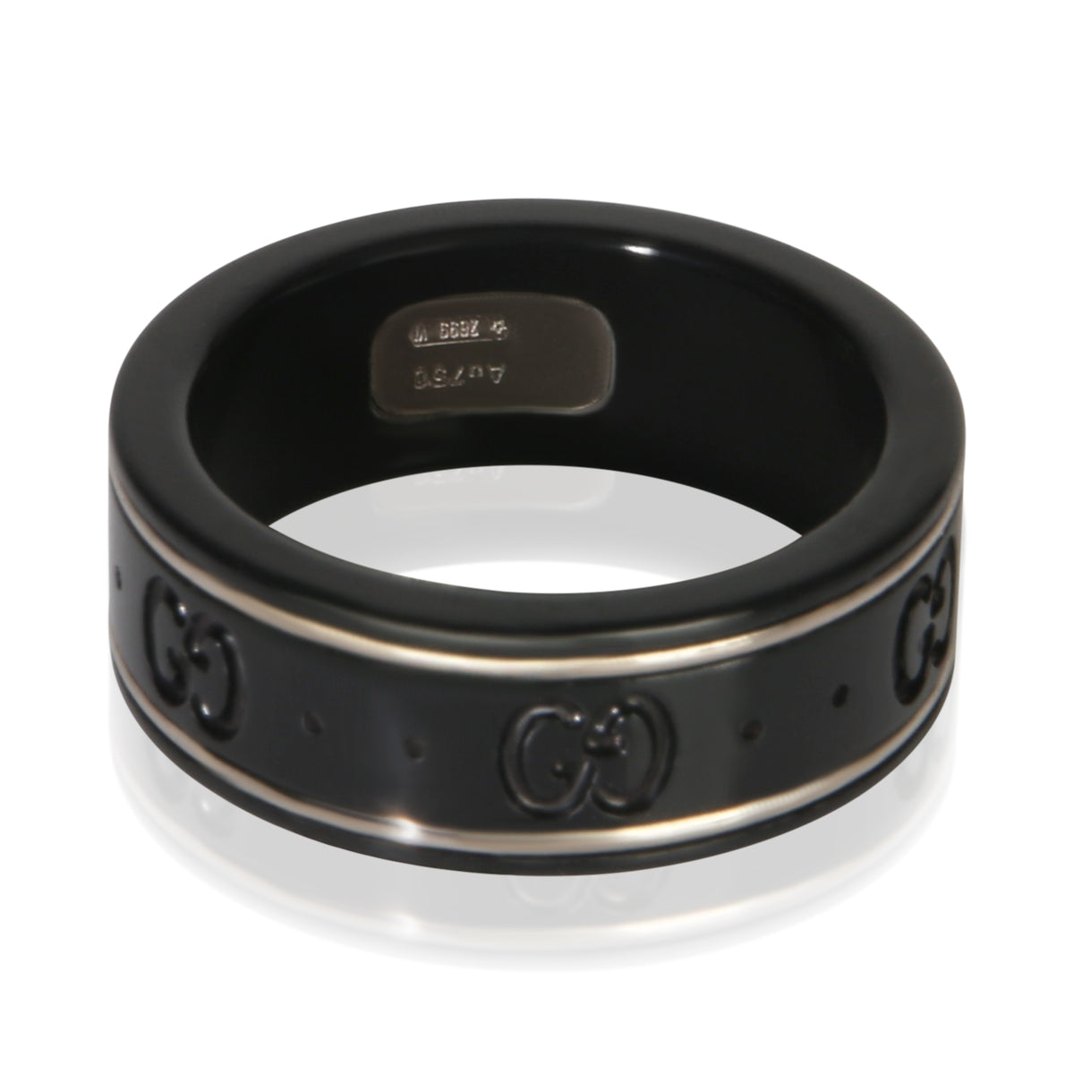 Gucci White Gold Icon Ring 3