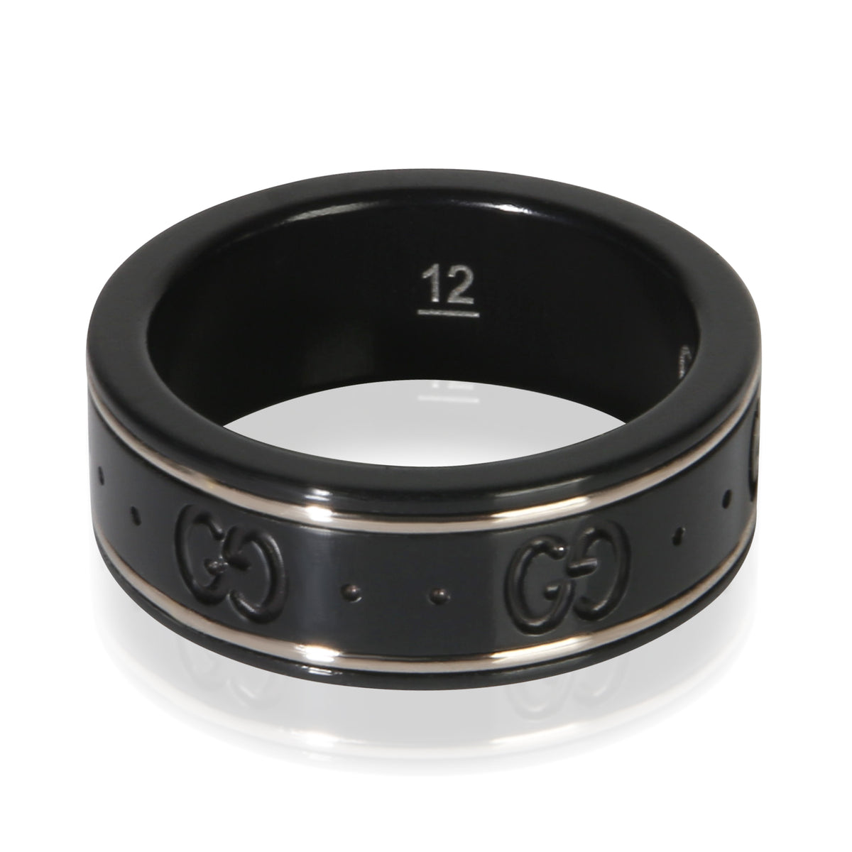 Gucci White Gold Icon Ring 4