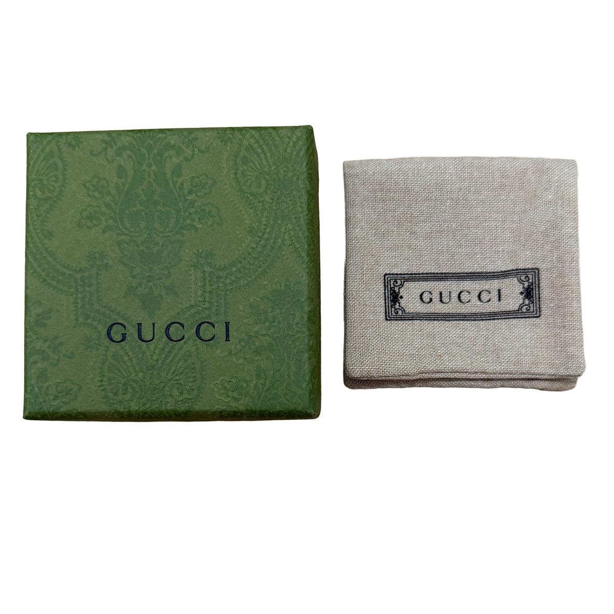 Gucci White Gold Icon Ring ad1
